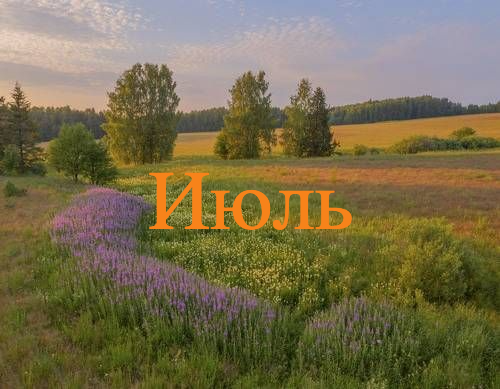 Работы в июле
